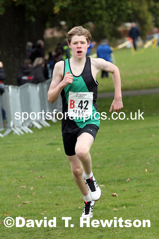 Boys under-13s Northern Cross Country Relays, Graves Park, Sheffield. Photo: David T. Hewitson/Sports for All Pics